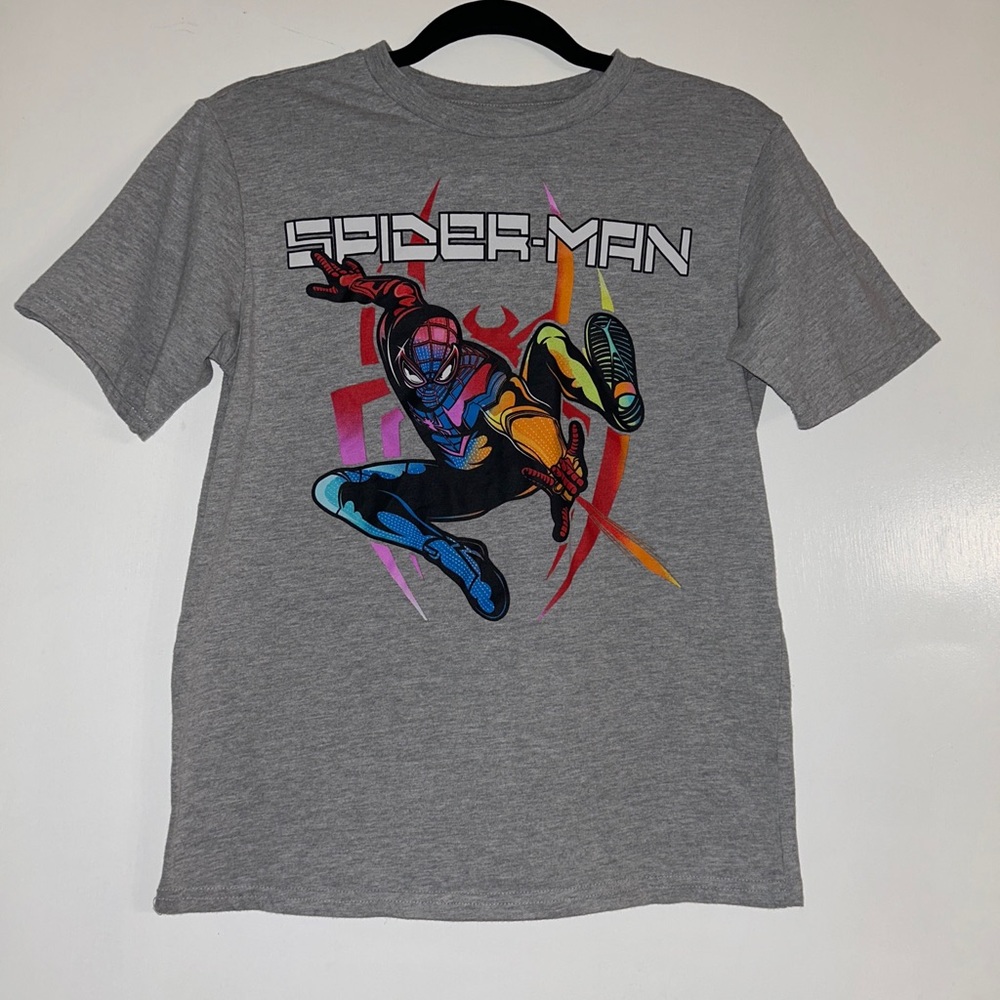 Boys Marvel Gamerverse Spider-Man Tee Grey Size 14/16 XL NWOT